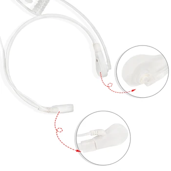 1 Pin 3,5 mm Grlo Mikrofon Slušalke Prikrito Zrak Cevi za Slušalke PG Prilagodljive Slušalke Za Mobilne telefone Zvočniki Računalniki, Slušalke