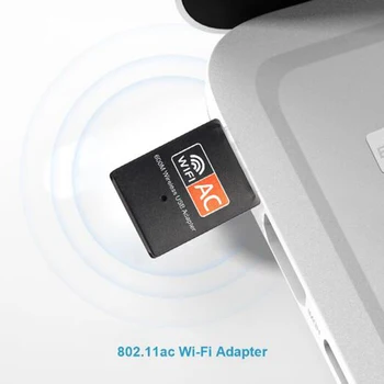 600M AC Dual Band USB WIFI Adapter Antena Wi Fi Usb Sprejemnik Brezžična Omrežna Kartica Ključ Omrežna Kartica NCUAC09