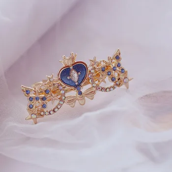 Sailor moon Vedrino Kristalno Tiara Spirala Srce Luna Palico Barrette Lase Posnetek ostra Dodatki Lepota cosplay