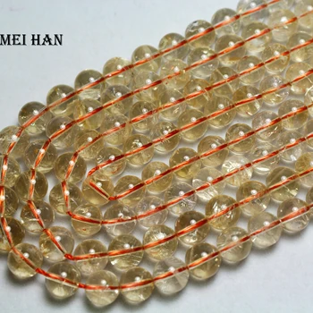 Naravne (1 sklop/set) citrinee rumena quartz 8-8.8 mm nemoteno krog kroglice za nakit, izdelava modno oblikovanje kamna diy zapestnica