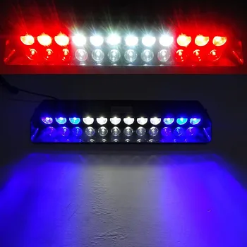 AEING 1 komplet 12 LED Avto Harzard nadzorni Plošči v Sili Vizir Strobe Opozarjajo, Bliskavica, RDEČA, MODRA, ORANŽNA BELA, Multi-color