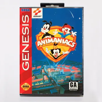 Animaniacs Igra Kartuše 16 bit MD Igra Kartice Z Drobno Polje Sega Mega Drive Za Genesis