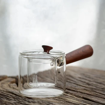 LUWU toplotno odporno steklo kyusu čajnik čaja pot galss cvetlični lonček drinkware 500 ml