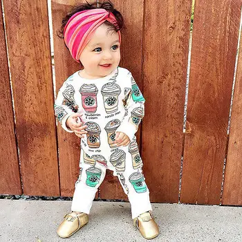 Citgeett Unisex Otroška Oblačila Baby Boy Girl Stopala igralne obleke za Malčke sladoled Baby Romper Dolg Rokav Flisa Oblačila SS
