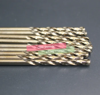 10PCS 1,0 mm-8,0 mm M35 HSS-CO Kobalt Sveder HSS Twist Drill Bit za nerjavečega jekla (1.5/2/2.5/3/4/4.5/5/5.5/6/6.5/7/7.5 mm)