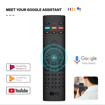 2020 G40S Zraka Miško za Google Voice, Mikrofon Žiroskop 2.4 G Brezžični 33 Tipke IR Učenje G40 Daljinski upravljalnik za Android Tv Box