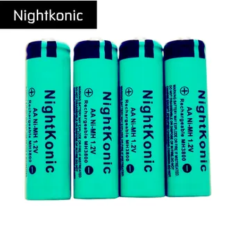 8 KOS/VELIKO Polnilne Baterije AA 1,5 V Novo Nightkonic 1,2 V NI-MH aa Baterija za ponovno Polnjenje za svetilko (14500 velikost)