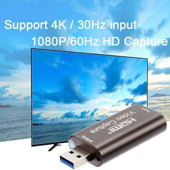 4K USB3.0 USB2.0 Avdio Zajem Video Kartica, HDMI, USB 3.0 2.0 Pridobitev Kartice Živo Ploščo Kamere Stikalo Igro Snemanje