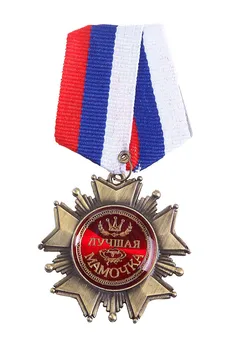 Bron kovinske zaponke broška vitez značko pin,Rusija Kovinske zaponke Medaljo mati dan darilo za najboljšo mamo ženske oblačila dekoracijo
