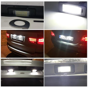 2PCS Avto LED Številko registrske Tablice Luči luči Za BMW Serije 5 E34 touring 1991 1992 1993 1994 1995 1996