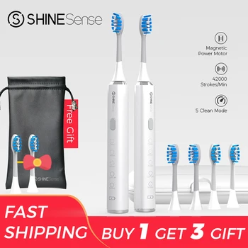 ShineSense STB100 Sonic Električna zobna ščetka Zobna Ultrazvočne Zobne Ščetke za ponovno Polnjenje s Potovanja Polje Glave za xiaomi mijia