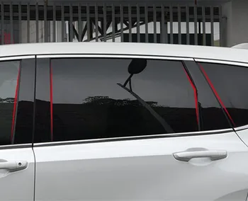 6Pcs/Set Okno Avtomobila Stolpec Zaščitne Nalepke Okno Steber Dekoracijo Nalepke Kritje Trim Fit Za Honda CRV 2017 2018 2019