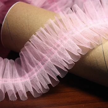 Barva gub tkanine, čipke 6 cm širok Zabuhle preje za obleko robom DIY ročno obrt očesa dekoracijo čipke trakom čipke trim
