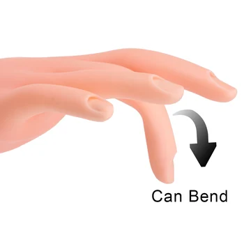 Strokovno Prožno, Mehko Praksi Roke Silikonski Protetičnih Nail Art Usposabljanje Model Strani Zaslona Osebnih Salon, Manikiranje Orodja