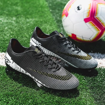 OBLYSTEP 2020 prostem moških fantje nogometni čevlji TF/FG nogometni čevlji z visoko gleženj otrok usposabljanja nogometni copati