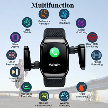 S300 Pametno Gledati Moške Čepkov Slušalke Z Glasbo BT 5.0 Brezžični Dotik za Nadzor Srčnega utripa Rok za Android za iOS Smartwatch