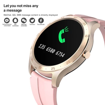 LIGE LED full zaslon na dotik Pametno Gledati Ženske IP67 Nepremočljiva Fitnes Tracker Srčni utrip, Krvni Tlak Monitor Šport smartwatch