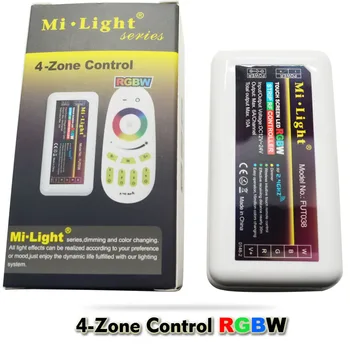 Mi Svetlobe LED Krmilnik WiFi Brezžični RGBW/RGBWW 2.4 G 4-Območje RF Touch Daljinski upravljalnik Za 5050 RGB/RGBWW LED Trakovi