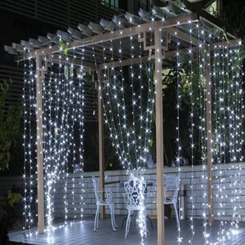 AC 220V LED Zavese niz luči 3X3 M Božič Garland Pravljice luči Za Okna Božič dom dekoracija Razsvetljava