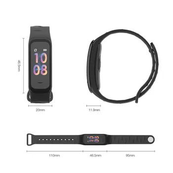 C1plus C1P Pametna Zapestnica Band watch Barvni-zaslon Fitnes Tracker krvnega tlaka, Srčnega utripa spanja tracker Manžeta