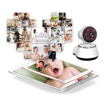 Baby Monitor 2020 IP Kamera, WIFI Brezžično Zaprtih Home Security Kamera 360° Night Vision Nadzor, Video Kamera, WIFI CCTV
