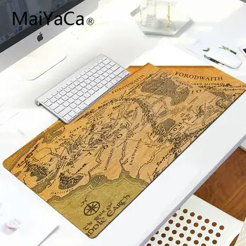 MaiYa Visoke Kakovosti Middle Earth Map po Meri MousePads Računalnik Laptop Anime Miško Mat Velike Lockedge Mouse pad Računalnik mat