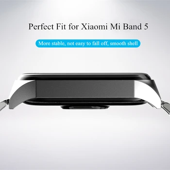 Nov Trak Za Xiaomi Mi Pasu 5 Trak Kovin Zapestnice, Primerni za Mi Band5 Globalni Pulseira Jekla, Trak za Miband 5 Zapestnica