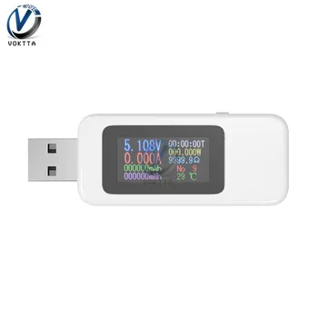 10 v 1 USB Digitalni Voltmeter Ampermeter Tester Napetosti tok Merilnik Moči Polnilnik Baterije Indikator Moči, Zmogljivosti Tester