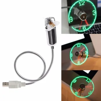 40 CM Hladilni Prilagodljiv Pogon USB LED Utripa Ura Zaslon Funkcija Ura Fan qiang