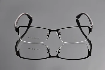 Očala Okvirji Moških Super Veliki Široko Prevelik Pol-Platišče Kovinsko Podjetje Očala Okvirji 58-18-138mm Oculos De Grau EV0934-1