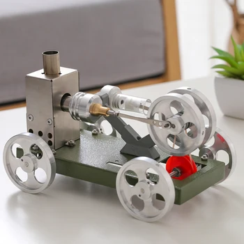 Stirling motor, avto miniaturni model, steam power tehnologija, znanstvene moči eksperimentalni toy model avtomobila