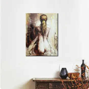Ročno poslikane olje slikarsko platno Abstraktna Slika slike Ženska Seksi Dekleta Lady nazaj Sodobne umetnosti za spalnica dekor