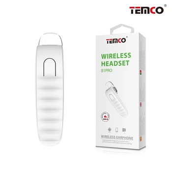 Auriculare hands-free (prostoročni Bluetooth brezžične slušalke za črno ali belo mobilne naprave. TEMCO