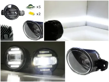 EeMrke Xenon White High Power 2v1 LED DRL Projektor Meglo Svetilko Z Objektiva Za Nissan Qashqai J10 NJ10 (+2) J11 2006-2016