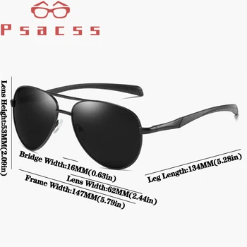 Psacss Pilotni Polarizirana sončna Očala Moški Ženske Zlitine Classic Vintage Oblikovalec blagovne Znamke sončna Očala Za Vožnjo Ribolov Odtenki UV400