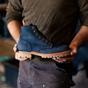 Moda za Moške Antilop Usnja Čevlji Visoke Kakovosti Retro Barva Slip-on Moški Čevlji Priložnostne Moda Zapatos De Hombre HA881