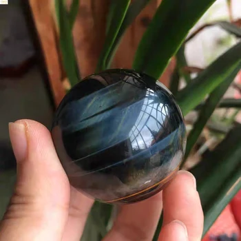 1pcNatural blue tiger kamen žogo quartz žogo zdravilnih naravnih quartz crystal mineralnih doma dekoracijo 30mm
