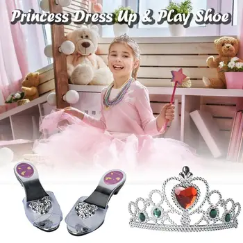 Princesa Obleko Gor Igra, Čevlje In Nakit Boutique Več Modnih Dodatkov, Princesa Nakit Set Najboljše Darilo Za Otroka Dekleta