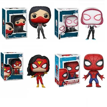 FUNKO POP Superheroj Spider-Gwen 146# 333# Vinil figuric Spiderman Zbirka Model Igrače za Otroke, Božična Darila