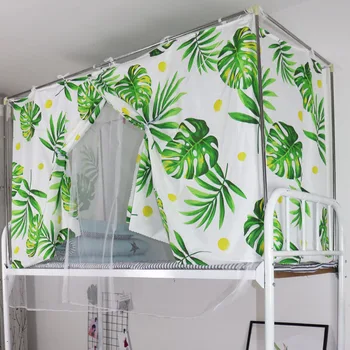 Študent Dormitorij Senčenje Posteljo Zaveso proti komarjem posteljo zavese integrirano zgornji trgovina nižja ženska spalnica z dvojno rabo zavese