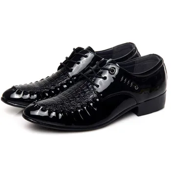 Moški Formalno Čevlji Čipke-up luksuzne blagovne znamke Ravno Konicami Prstov obleko obutev za moške, vrhunska zapatos hombre vestir
