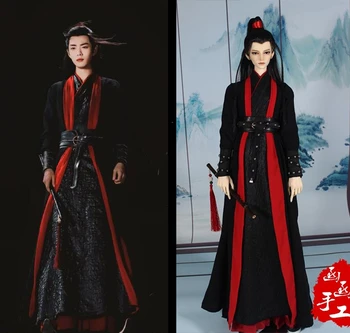 Prvinski Wei Wuxian Xiao Zhan Skoki Obleko BJD Oblačila po Meri 70 cm 1/3 1/4 Moški Fant bjd Kitajski Kostum Lutka Dodatki