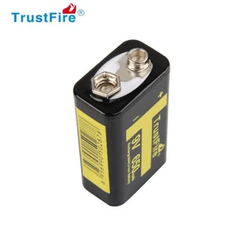 TrustFire 650mAh 6F22 9V Polnilne Li-ion Baterija z 1000 Cikel za Multimeter Brezžični Mikrofon Opozorilo