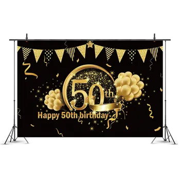 30. 40. 50. 60. Happy Birthday Party Črno Zlato Ozadje Dekoracijo 30 40 50 Odraslih Rojstni Dekoracijo Dobave