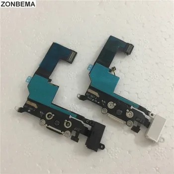 ZONBEMA 50pcs Polnilnik za Polnjenje Vrata Dock Priključek USB Flex Kabel Za iPhone 5, 5C 5S Avdio Priključek za Slušalke