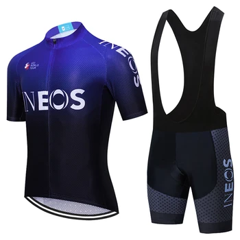 Bela Ekipa 2021 INEOS Kolesarski dres šport 20 D, kolesarske hlače, ki bo Ustrezala MTB Ropa Ciclismo KOLESARJENJE Maillot Culotte Oblačila