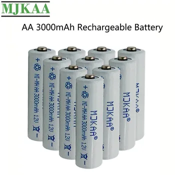 MJKAA 10/20PCS AA 3000mAh 1,2 V Ni-MH Poceni 2A Nevtralno Baterije za Elektronske Pripomočke Vnaprej Zaračunane