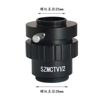 0.5 X C-Mount Objektiv 1/2 CTV Adapter Za SZM Video Digitalni Fotoaparat Trinocular Stereo Mikroskop Pribor 1/2CTV CCD Priključek