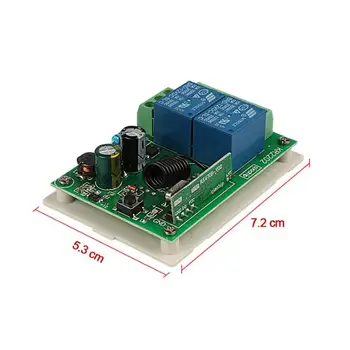 QIACHIP 433Mhz Univerzalni Brezžični Daljinski upravljalnik Stikalo, 250V AC 110V RF Rele Modul, Sprejemnik + 3pcs RF Daljinski upravljalnik 433Mhz