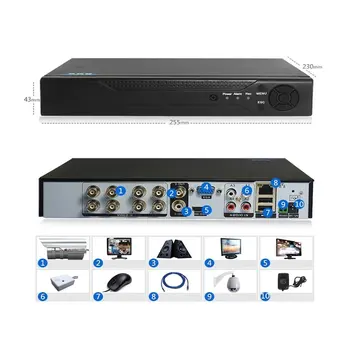 8 Kanalov H. 264 DVR Nadzora Varnosti 960H Snemalnik DVR P2P Trdi Disk, Video Snemalnik Podporo Telefon Nadzor na Daljavo
